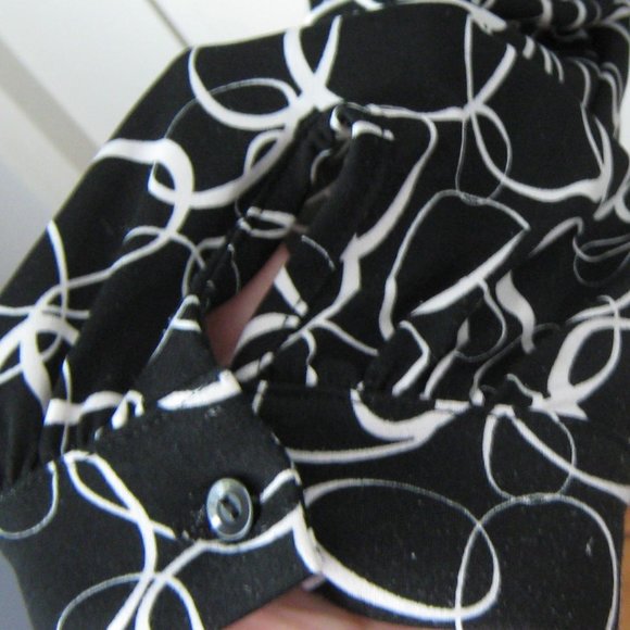 Black and White INC International Concepts Blouse - Picture 6 of 6